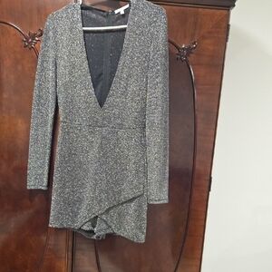 Elegant Silver Women's Skort Dress